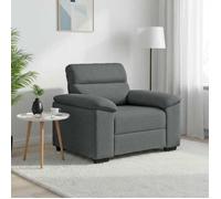 ""NEW 2026"" Fauteuil gris foncé 100x81x84 cm tissu L2716