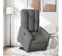 ""NEW 2026"" Fauteuil inclinable - pour personnes âgées - bien rembourrés - Gris foncé Tissu 70x93x101 cm L5325