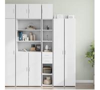 ""NEW 2026"" Haut Armoire Classique, Armoire de rangement pour salon, mince blanc 30x42,5x225 cm L4145