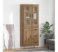 ""NEW 2026"" Haut Armoire Classique, Buffet haut pour salon, avec tiroir Chêne artisanal 69,5x34x90 cm L3812