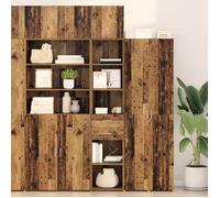 ""NEW 2026"" Haut Armoire Classique, Buffet haut pour salon, Bois Ancien 40x42,5x185 cm Bois d'ingénierie L3796