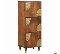""NEW 2026"" Haut Armoire rectangulaire, 1 PC, Cabinet/Commode salon, Marron 40x33x110 cm Bois de mangue massif L5537