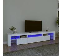 ""NEW 2026"" LED Meuble TV/hifi, 1 PC, Cabinet TV/SALON, Blanc 215x36,5x40 cm L8162