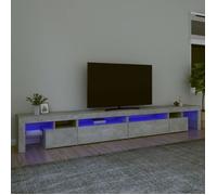 ""NEW 2026"" LED Meuble TV/hifi, 1 PC, Cabinet TV/SALON, Gris béton 290x36,5x40 cm L8169