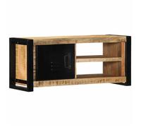 ""NEW 2026"" Meuble TV/hifi, 1 PC, Cabinet TV/SALON, 80x30x35 cm bois massif de manguier brut L8276