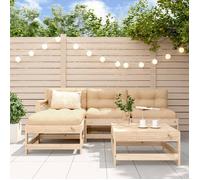 ""NEW 2026"" Salon de jardin lot de 5, Meuble pour 4 personnes, bois massif de pin 66x62x70.5 cm S1612