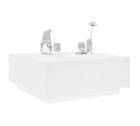 ""NEW 2026"" Table basse(1 pc) - Table de salon - blanc 100x100x40 cm bois d'ingénierie L745