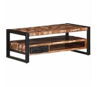 ""NEW 2026"" Table basse(1 pc) - Table de salon - multicolore 90x50x36 cm bois de récupération massif L793