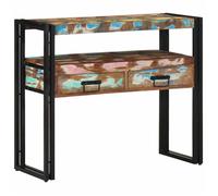 ""NEW 2026"" Table d'appoint( 1 pc) - Console meuble - Multicolore 90x33x75 cm Bois Recyclé Solide L1163