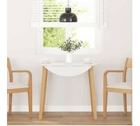 ""NEW 2026"" Table de repas(1 pc) - 4/6 personnes - naturel bois massif et caoutchouc 90x90/55x74 cm L599