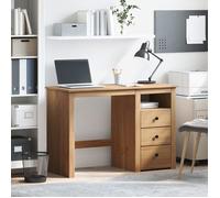 NEW Bureau debout - Brun Bureau d'étude - Charge 50kg - Panama 112x45x75cm bois massif de pin_9991