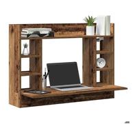 NEW Bureau debout - Marron Bureau mural - avec rangement - Bois ancien 105x48x75cm Bois d'ingénierie_8235