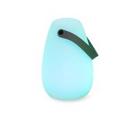 New Garden Lampe de table rechargeable LED RGB portable blanche Ø15 x 20 cm IP44 avec télécommande