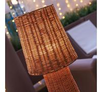 New Garden Lola 110 Nature Lampe à pied Ø25 x 109 cm Fibres naturelles IP54 E27 non incluse Câble 3,5 m