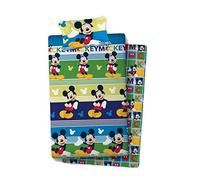 New Import licences Mickey Mouse. Référence NI Parure de draps et taies d'oreiller avec épingles pour Jupe de lit Textiles de la Maison Unisexe Adulte, Multicolore, 90 cm