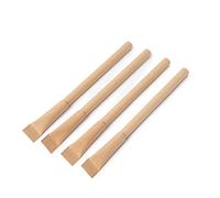 New Living Stylos écologiques - Biros sans plastique - Encre noire - Papier kraft et acier inoxydable - Fournitures de bureau recyclables et biodégradables (10)
