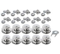 New Marine Lot de 10 grandes pièces TENAX + 10 vis filetées TENAX M5 x 16 + 1 clé TENAX
