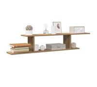 NEW®Meuble de salon - BESTMEUBLE - Étagère TV - BANC TV - murale - Chêne artisanal - 125x18x23cm - Bois d'ingénierie FR5681140