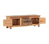 NEW MEUBLE HI-FI - Brun - Armoire TV - Meuble TV - pour maison - 120x30x40cm Bois d'acacia et de récupération massif_4540