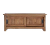 NEW MEUBLE HI-FI - Brun - Armoire TV - Meuble TV - pour maison - 90x30x35cm Bois de teck massif_9575