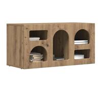 NEW MEUBLE HI-FI - Marron - Armoire TV - Meuble TV - pour maison - Chêne artisanal 80x35x40cm Bois d'ingénierie_1998