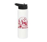 New Mexico Mountain Lion & Zia Outdoor Hiking Stainless Steel Insulated Water Bottle