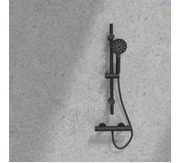 New Oneo Ensemble de Douche 3 pièces - Noir mat - Essebagno