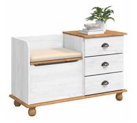 NEW®Siège d'entrée - BESTMEUBLE - Banc de rangement - avec tiroir ASKIM Blanc 100x39x62cm FR6345364