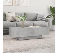 NEW Table basse bar contemporaine gris béton 100x49,5x31 cm bois d'ingénierie 75821