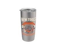 New Tools Boîte à outils d'investissement DIY Humour Garage Gobelet isotherme en acier inoxydable double paroi