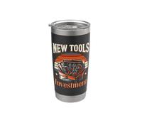 New Tools Boîte à outils d'investissement DIY Humour Garage Gobelet isotherme en acier inoxydable double paroi