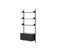 New Works Etagère Murale 1900 Bibliothèque Avec Portes Basse Noir