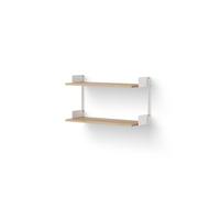 New Works Étagère Murale 450 Chêne & Blanc