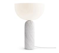 New Works Lampe de table Kizu large White marble