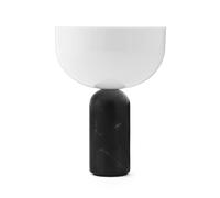 New Works Lampe de table portable Kizu Black marble