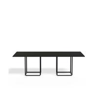 New Works Table à manger rectangulaire Florence black ash. structure noire