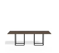 New Works Table à manger rectangulaire Florence walnut. structure noire