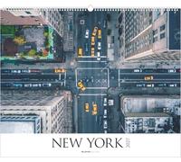 New York 2027: Wandkalender 60x50 cm mit New York Stadtansichten und Skyline-Fotografien, sprachneutralem Kalendarium und Spiralbindung