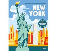 New York - 30 Coloriages mystères pour adultes - Pages détachables + 1 Grand poster - Papier épais 190 gr: Mon grand carnet de coloriages au numéro