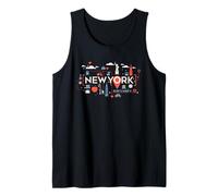 New York Icons NYC Skyline Lover Souvenir Cadeau Débardeur