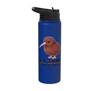 New Zealand Is Calling And I Must Go Kiwi Bird néo-zélandais Stainless Steel Insulated Water Bottle