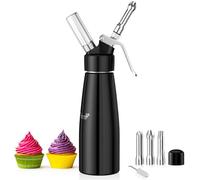 Newaner 500ml Siphon Chantilly, Syphon à crème en Aluminium pour Desserts