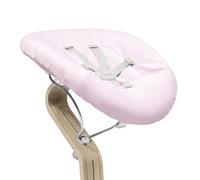 Newborn Set Stokke Nomi, Blanc/Gris Rose - Comprend un harnais de sécurité à 5 points et une housse textile réversible lavable - Compatible avec toutes les chaises Stokke Nomi
