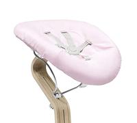 Newborn Set Stokke Nomi, Blanc/Gris Rose - Comprend un harnais de sécurité à 5 points et une housse textile réversible lavable - Compatible avec toutes les chaises Stokke Nomi
