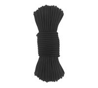 NewDoar Corde d'extérieur 6mm Accessoire 6M/15M/30M/50M Corde d'évacuation Multifonctionnelle pour Pêche à L'aimant Transport de Charges Lignes de Quai pour Voiliers, Camping,Transport-Noir/30M