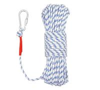NewDoar Corde Flottante Marine de 6mm 550KG Tressée Réfléchissante Haute Résistance avec Crochet 10M 20M 30M 50M pour la Navigation, Le Camping, l'ancrage, la pêche, l'amarrage, la tente-Blanc/50M