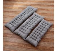 Newdvmmss Coussin de Banc rectangulaire 2 à 3 Places, pour intérieur et extérieur, épais et Doux, adapté pour Meubles de Jardin, balançoires, chaises Longues, bancs (Gris, 100x40cm)
