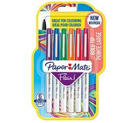 Newell Brands Paper Mate Flair Felt Tip Pens | Bold Point (1.2mm) | Assorted Colours | 6 Count