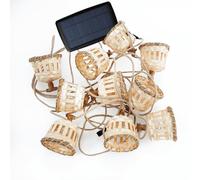 newgarden AURORA guirlande lumineuse décorative pour l'extérieur et l'intérieur Fibre de bois 10 lanternes LED chaudes 8 mètres de long. Fabriqué en Espagne