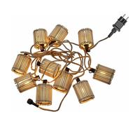 OKINAWA-Guirlande lumineuse d'extérieur câble en jute L8m Marron New Garden